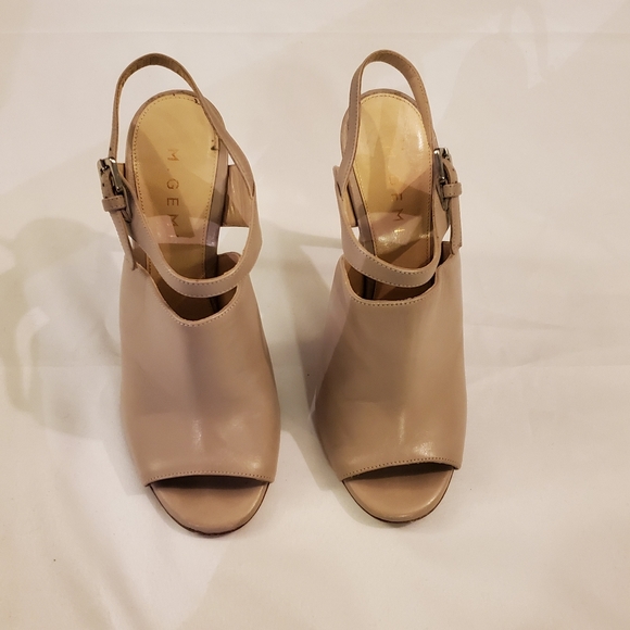 M. Gemi Shoes - M. Gemi nude peep toe slingeback heels 38